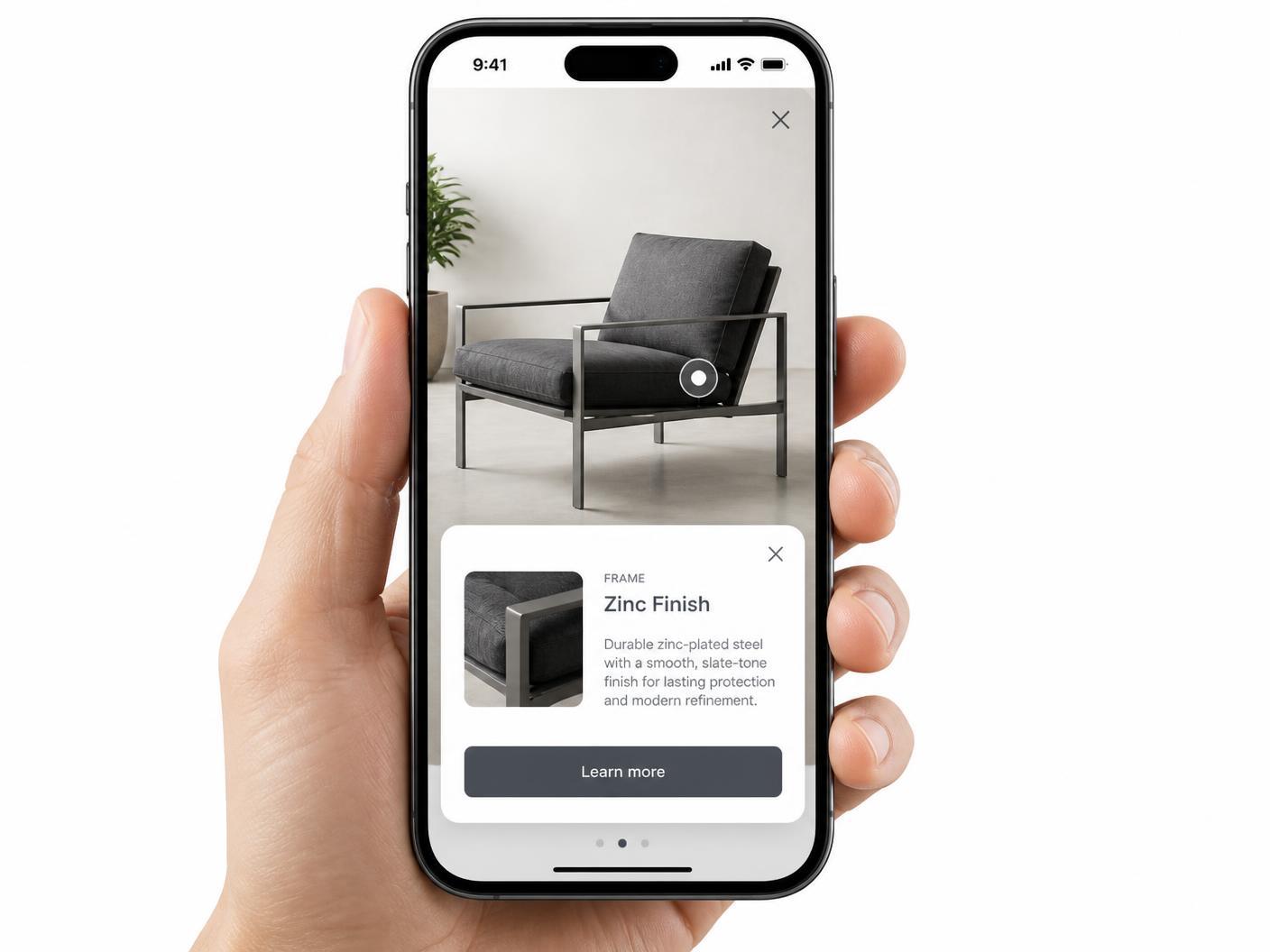 Hotspots staying aligned on a phone-sized interactive image